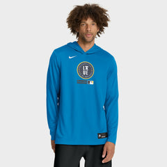 Blue Philadelphia Phillies Nike City Connect Dri-FIT Long Sleeve Hooded T-Shirt