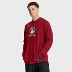 Red Cleveland Guardians Nike City Connect Dri-FIT Long Sleeve Hooded T-Shirt