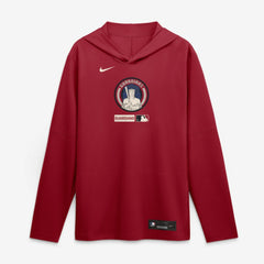 Red Cleveland Guardians Nike City Connect Dri-FIT Long Sleeve Hooded T-Shirt