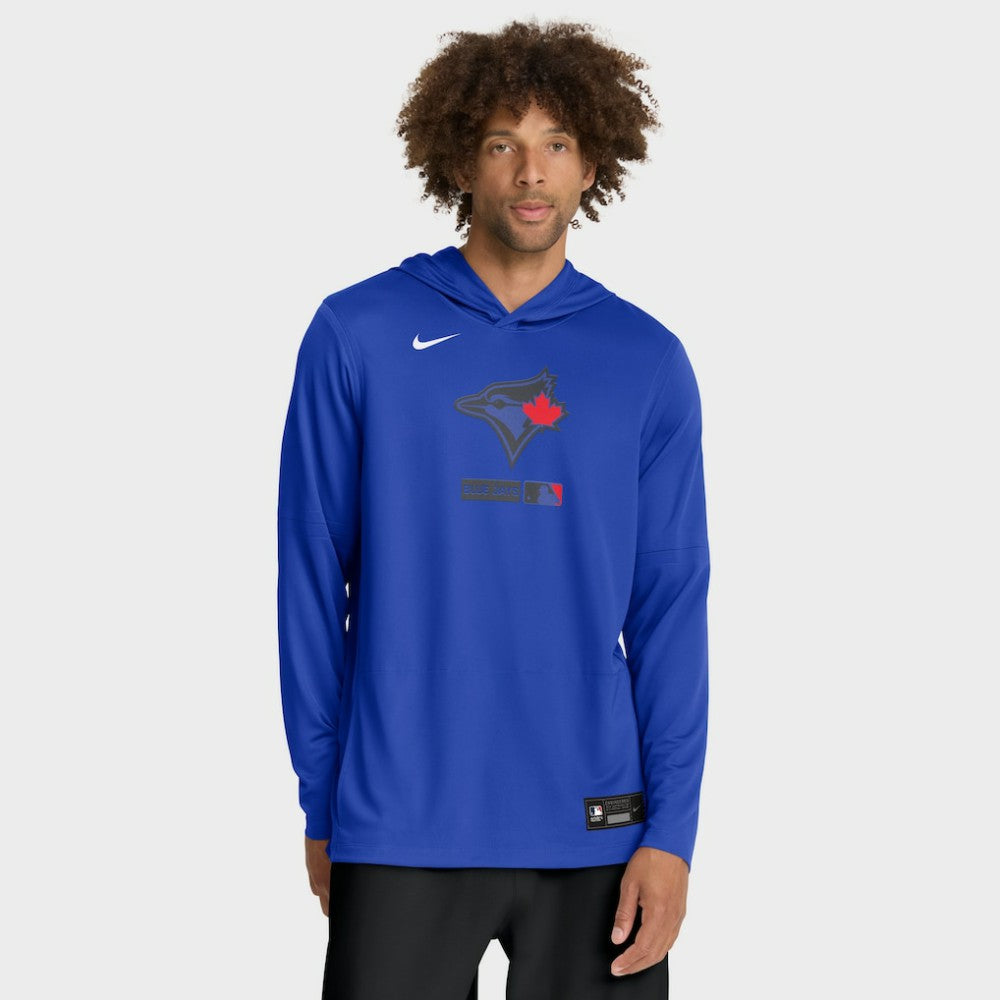 Royal Toronto Blue Jays Nike City Connect Dri-FIT Long Sleeve Hooded T-Shirt