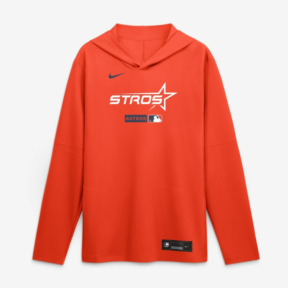 Orange Houston Astros Nike City Connect Dri-FIT Long Sleeve Hooded T-Shirt