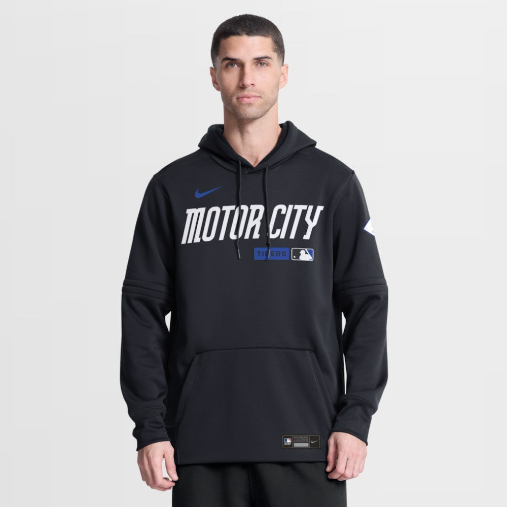 Navy Detroit Tigers Nike Authentic Collection City Connect Therma-FIT Hoodie