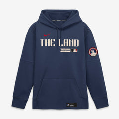 Navy Cleveland Guardians Nike Authentic Collection City Connect Therma-FIT Hoodie