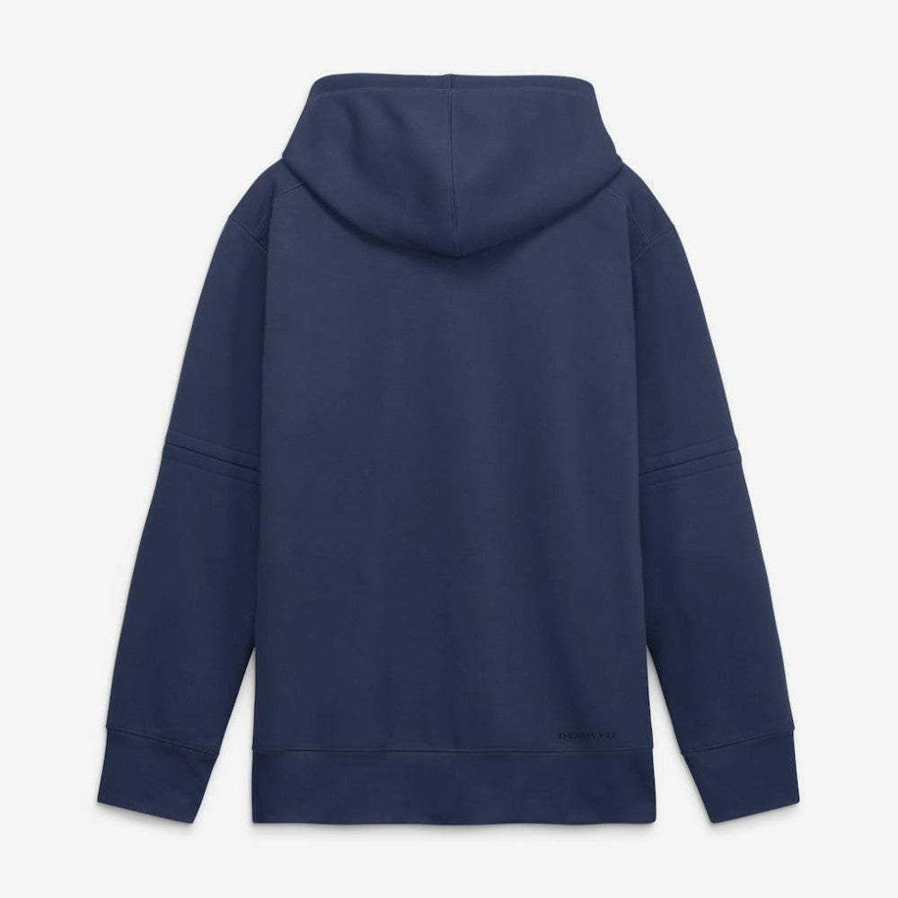 Navy Cleveland Guardians Nike Authentic Collection City Connect Therma-FIT Hoodie
