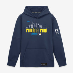 Navy Philadelphia Phillies Nike Authentic Collection City Connect Therma-FIT Hoodie