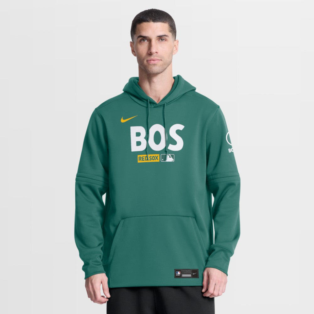Green Boston Red Sox Nike Authentic Collection City Connect Therma-FIT Hoodie