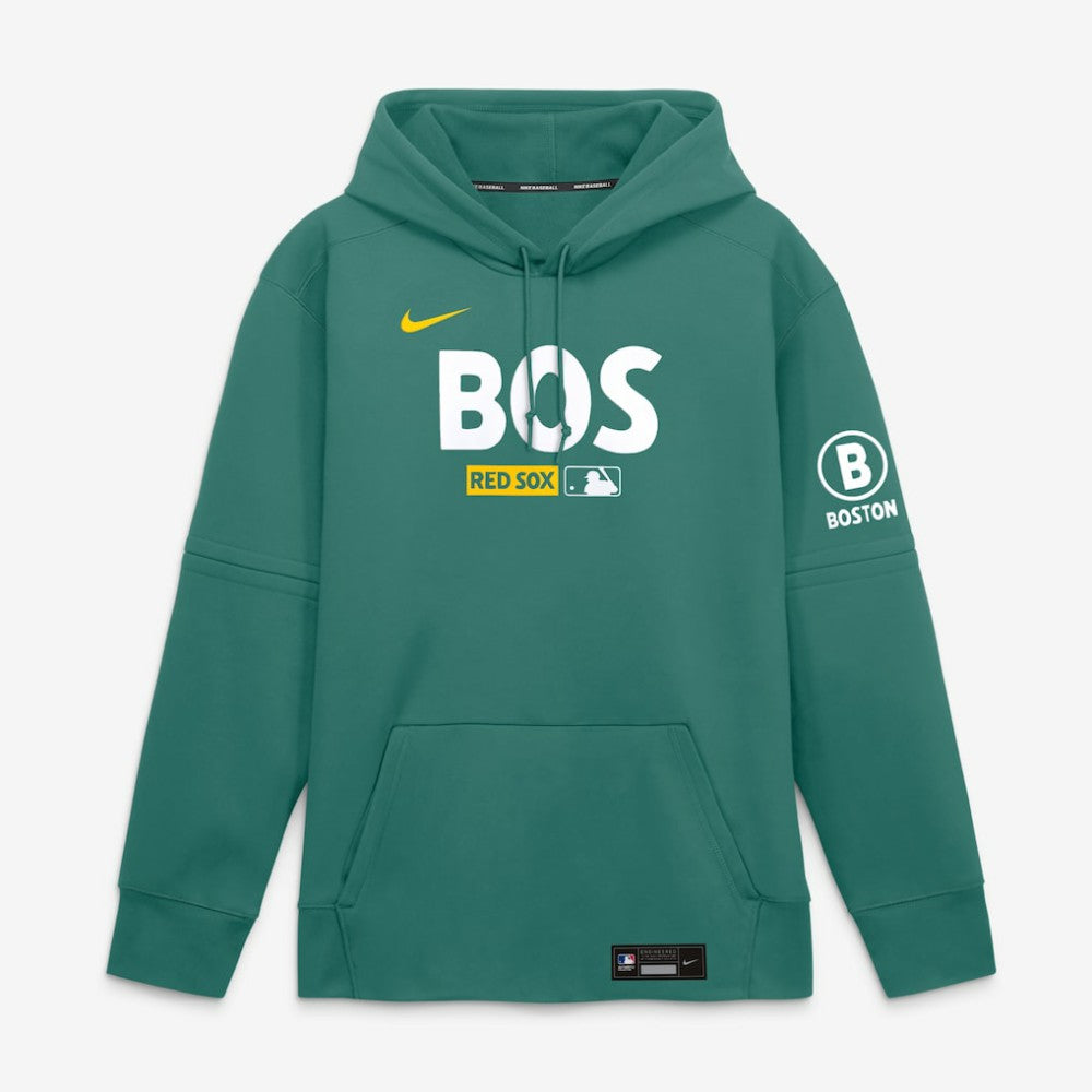Green Boston Red Sox Nike Authentic Collection City Connect Therma-FIT Hoodie