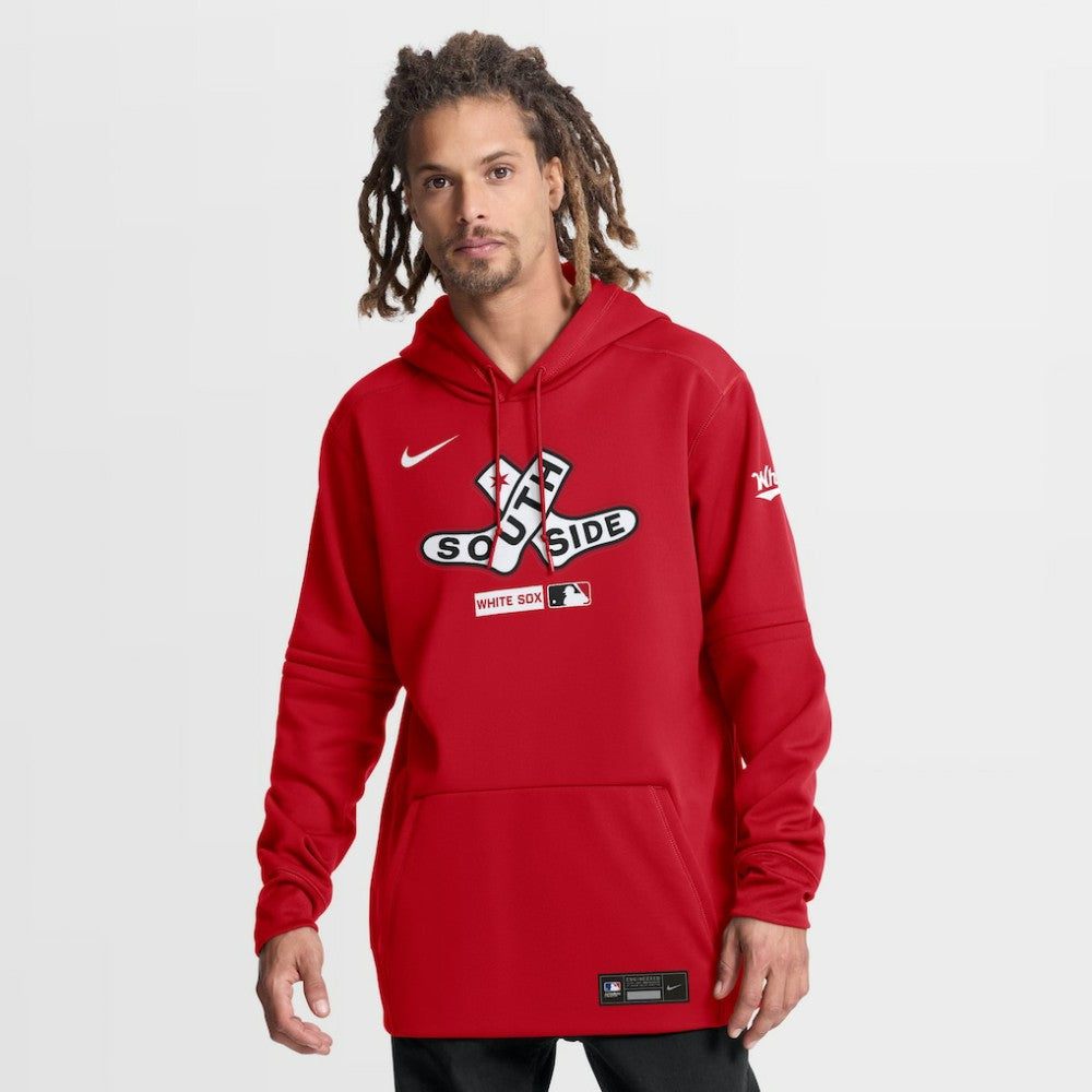 Red Chicago White Sox Nike Authentic Collection City Connect Therma-FIT Hoodie