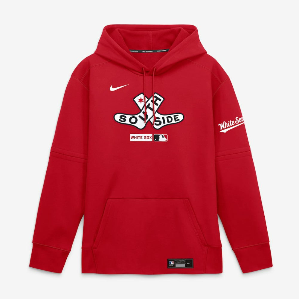 Red Chicago White Sox Nike Authentic Collection City Connect Therma-FIT Hoodie