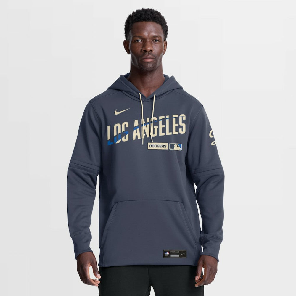 Navy Los Angeles Dodgers Nike Authentic Collection City Connect Therma-FIT Hoodie