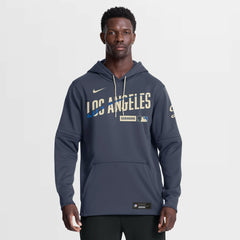 Navy Los Angeles Dodgers Nike Authentic Collection City Connect Therma-FIT Hoodie