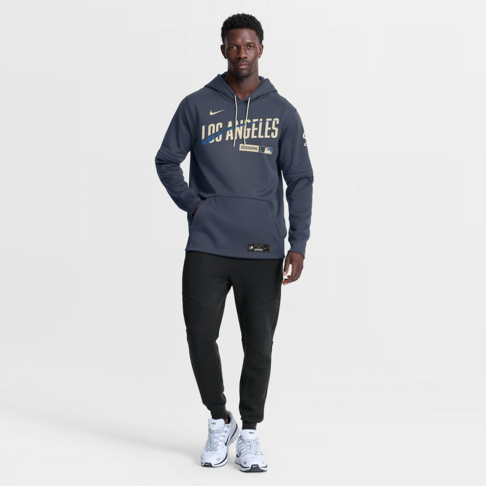 Navy Los Angeles Dodgers Nike Authentic Collection City Connect Therma-FIT Hoodie