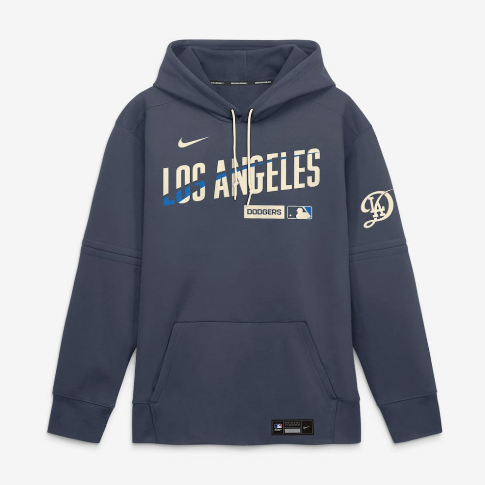 Navy Los Angeles Dodgers Nike Authentic Collection City Connect Therma-FIT Hoodie