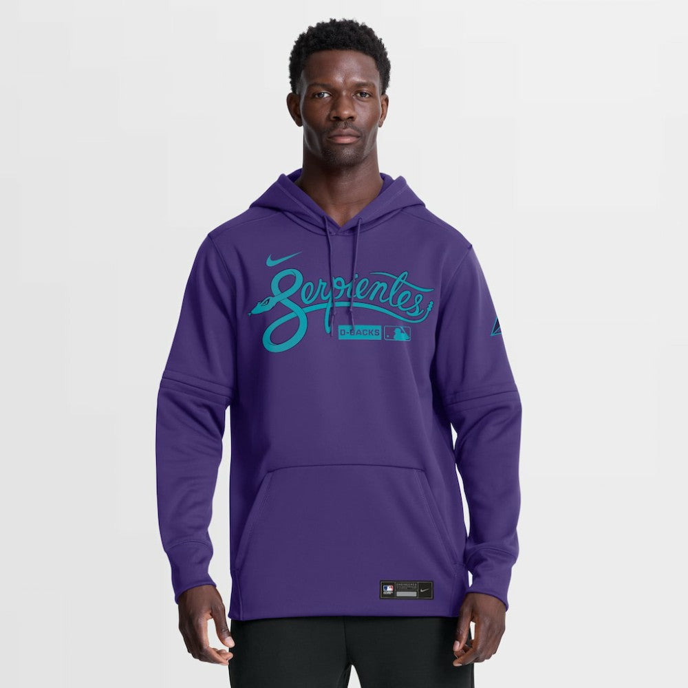 Purple Arizona Diamondbacks Nike Authentic Collection City Connect Therma-FIT Hoodie