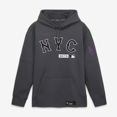Anthracite New York Mets Nike Authentic Collection City Connect Therma-FIT Hoodie