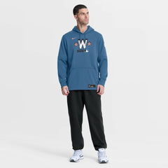 Blue Washington Nationals Nike Authentic Collection City Connect Therma-FIT Hoodie