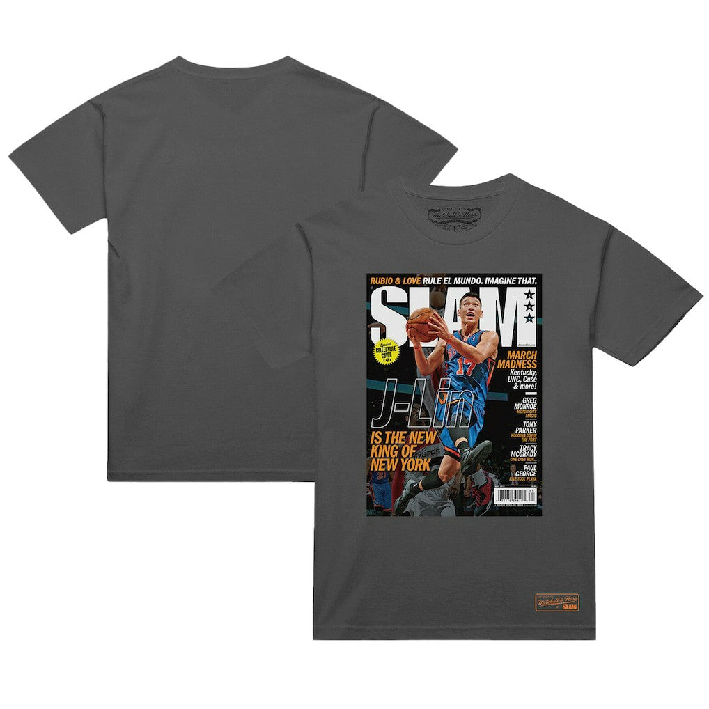 Mitchell & Ness Jeremy Lin New York Knicks NBA Slam Cover T-Shirt