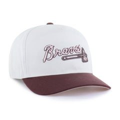 Stone/Burgundy Atlanta Braves '47 Unisex Love Letter Adjustable Hitch Hat