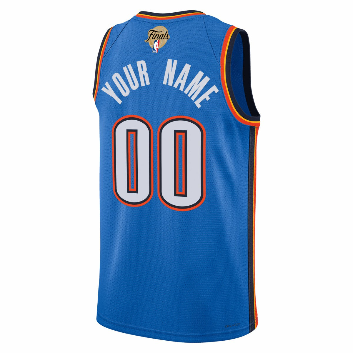 Nike Oklahoma City Thunder Unisex 2025 NBA Finals Patch Custom Swingman Jersey