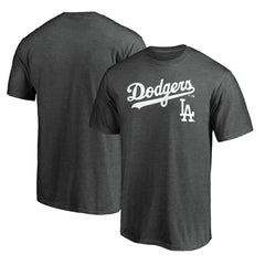 Charcoal Los Angeles Dodgers Team Lockup T-Shirt