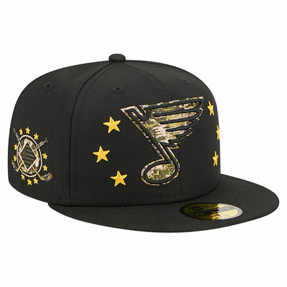 NHL St. Louis Blues New Era Military Appreciation Digital Camo Stars 59FIFTY Fitted Hat