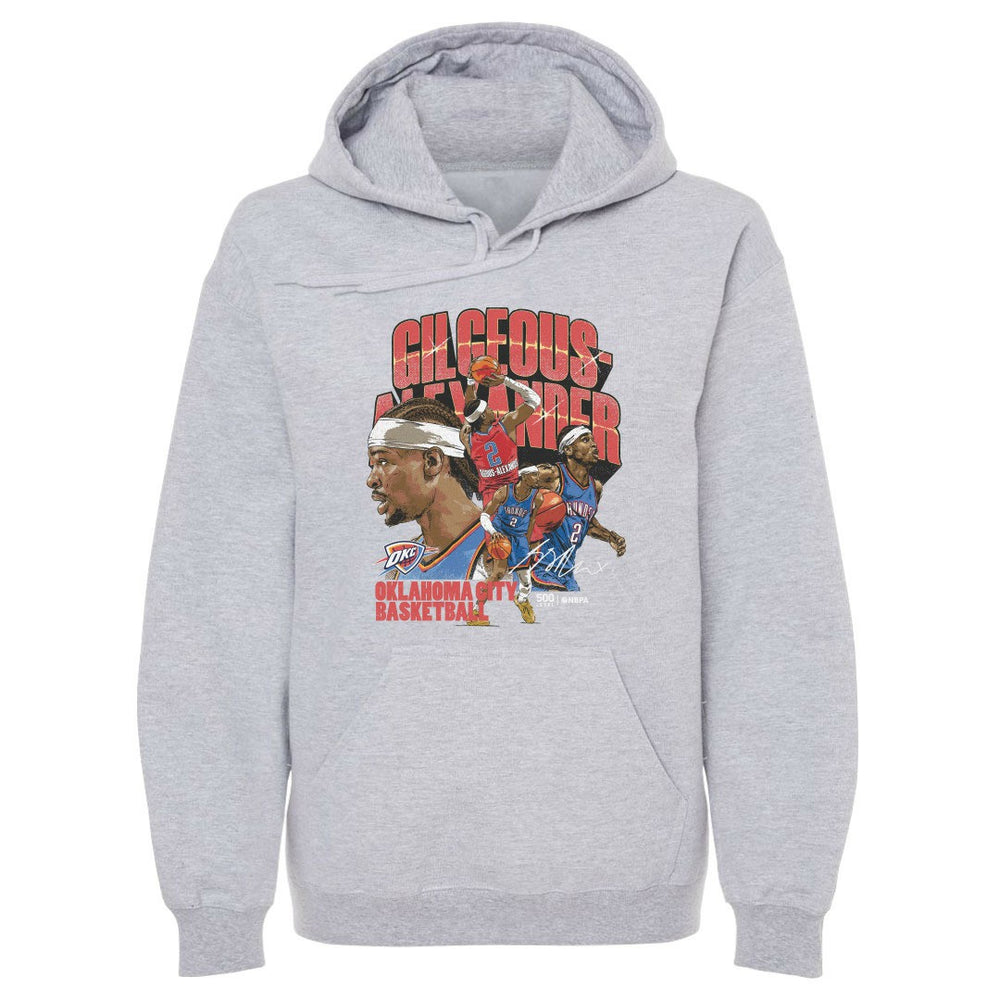 Shai Gilgeous-Alexander Oklahoma City Thunder 500 Level Collage Pullover Hoodie