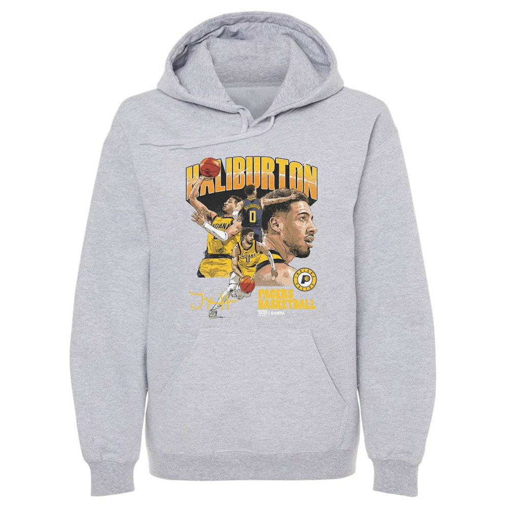 Tyrese Haliburton Indiana Pacers 500 Level Collage Pullover Hoodie