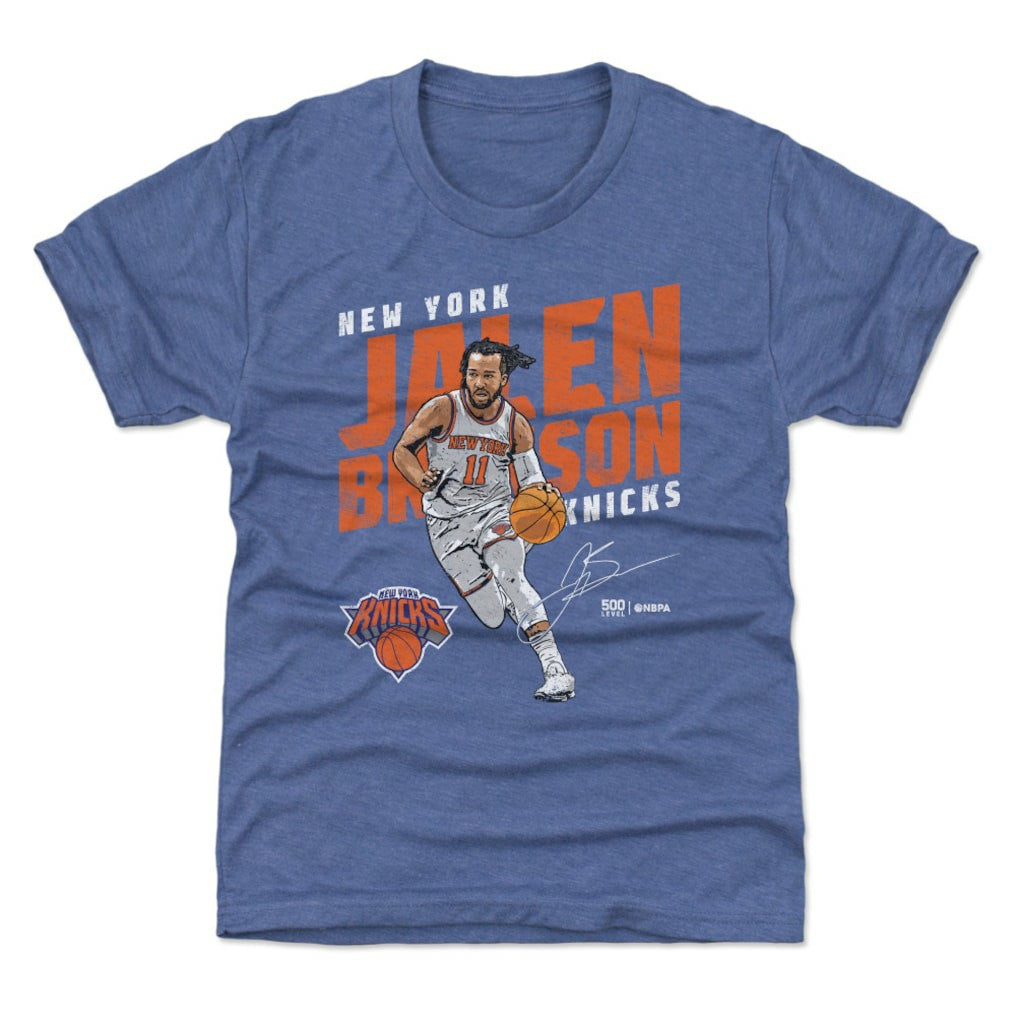 Jalen Brunson New York Knicks 500 Level Youth Slant T-Shirt