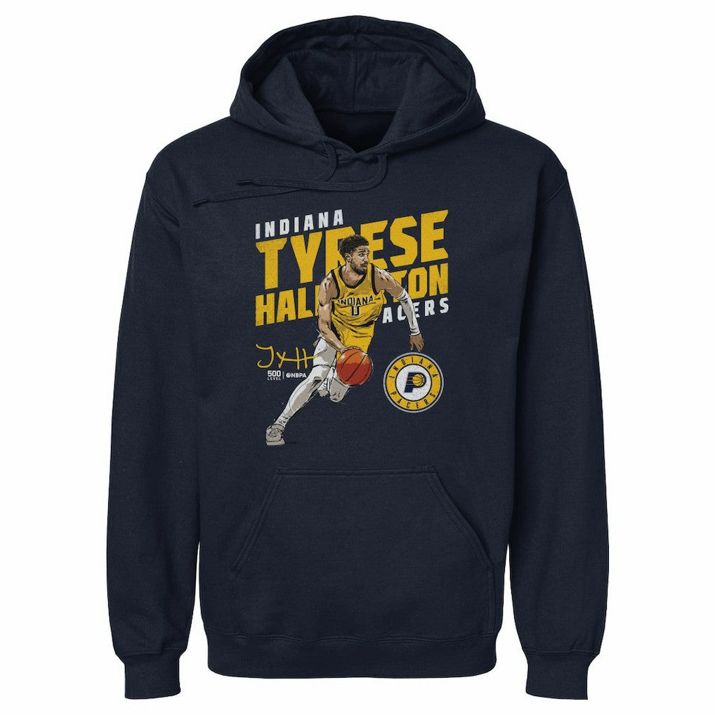 Tyrese Haliburton Indiana Pacers 500 Level Slant Pullover Hoodie