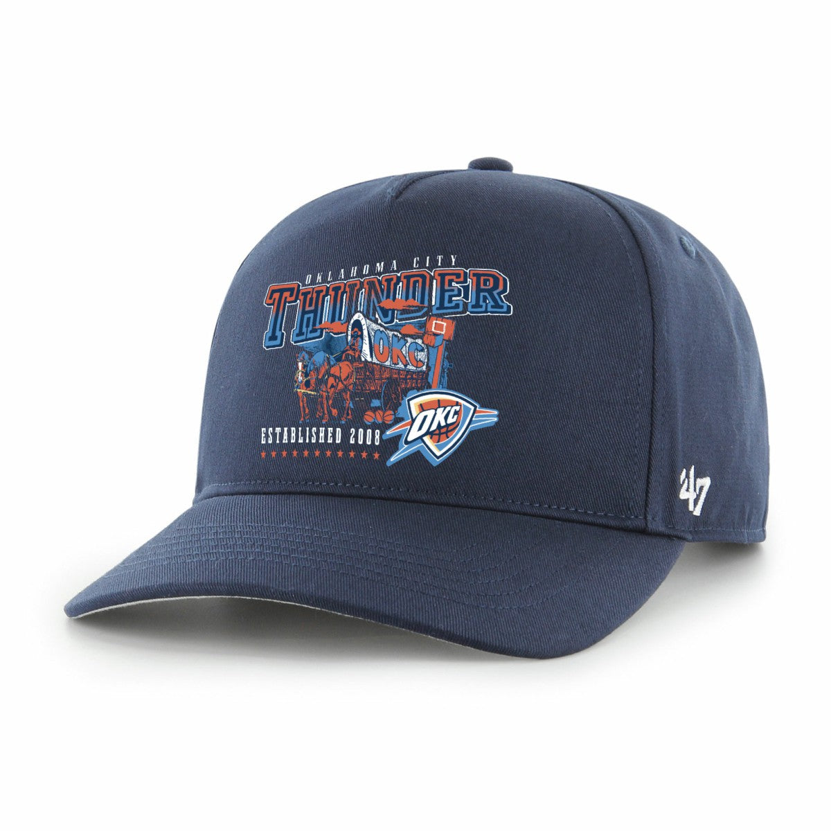 47 brand Oklahoma City Thunder '47 Solid Hitch Adjustable Hat