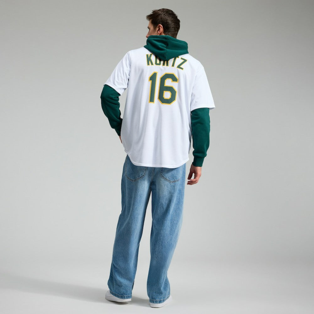 White Nick Kurtz Athletics Nike Home Replica Player Jersey