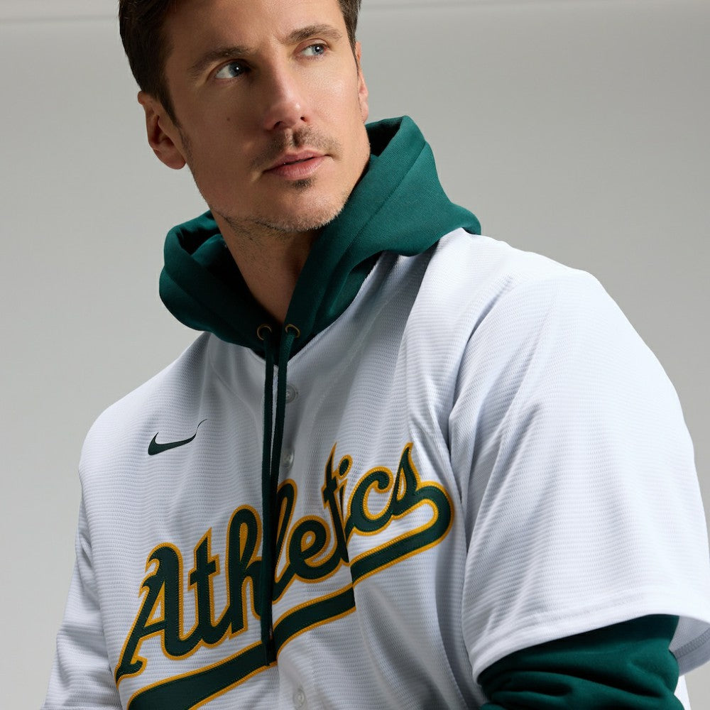 White Nick Kurtz Athletics Nike Home Replica Player Jersey