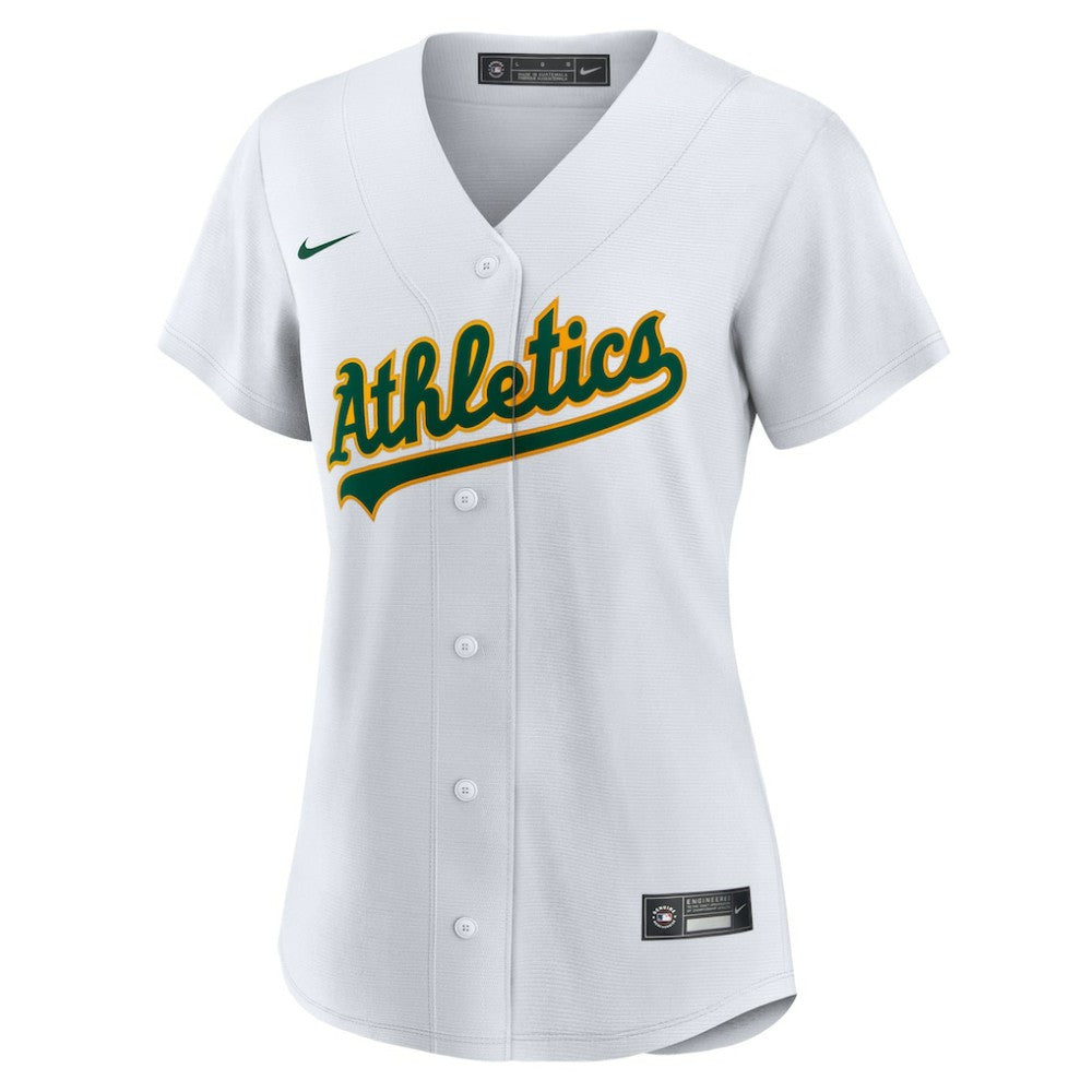 White Nick Kurtz Athletics Nike Women's Home Replica Player Jersey