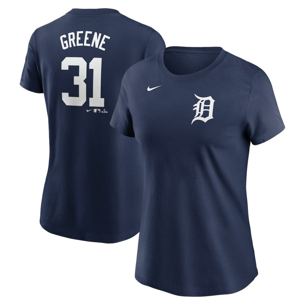 Navy Riley Greene Detroit Tigers Nike Women's Cooperstown Collection Fuse Name & Number T-Shirt