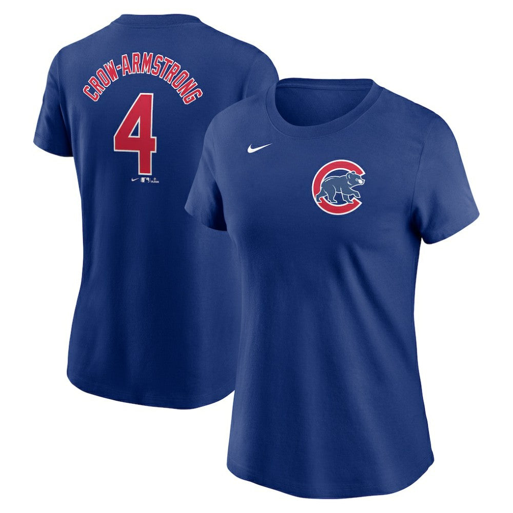Royal Pete Crow-Armstrong Chicago Cubs Nike Women's Cooperstown Collection Fuse Name & Number T-Shirt