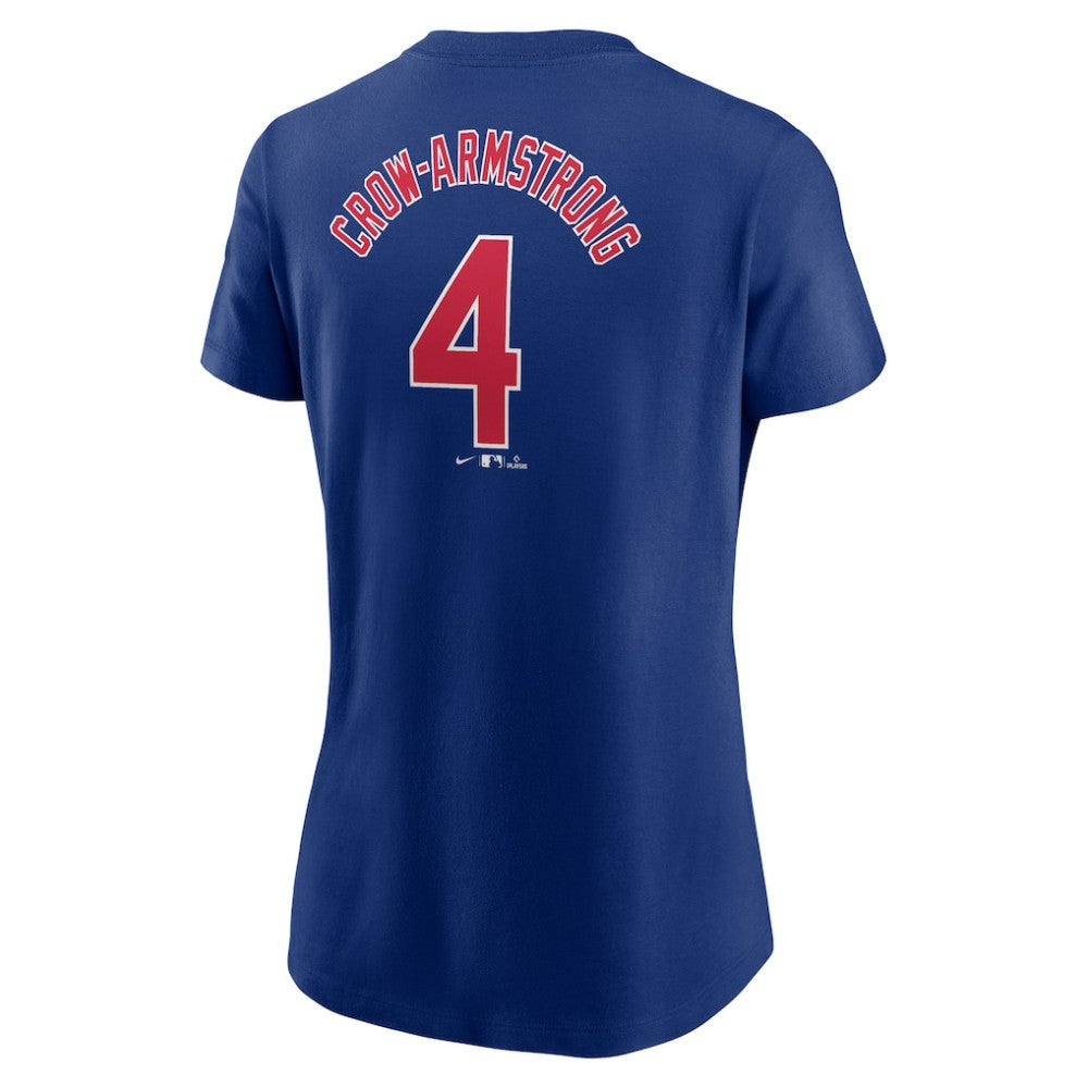 Royal Pete Crow-Armstrong Chicago Cubs Nike Women's Cooperstown Collection Fuse Name & Number T-Shirt