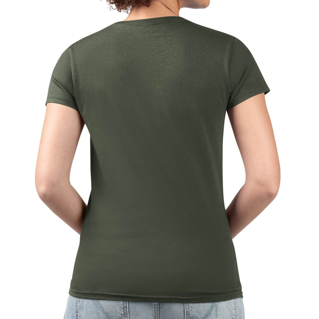 G-III 4Her by Carl Banks Women's Super-Slim Fit Lightweight Pinstripe Circle V-Neck T-Shirt - Green Bay Packers T-shirts