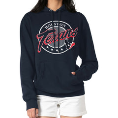 G-III 4Her by Carl Banks Women's Pinstripe Circle Fleece Pullover Hoodie - Houston Texans Hoodies