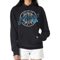 G-III 4Her by Carl Banks Women's Pinstripe Circle Fleece Pullover Hoodie - Detroit Lions Hoodies