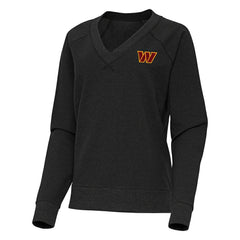 Antigua Women's Varsity Tri-Blend V-Neck Long Sleeve T-Shirt - Washington Commanders T-shirts