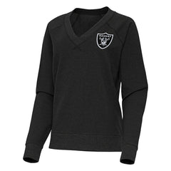 Antigua Women's Varsity Tri-Blend V-Neck Long Sleeve T-Shirt - Las Vegas Raiders T-shirts