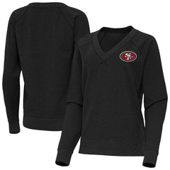 Antigua Women's Varsity Tri-Blend V-Neck Long Sleeve T-Shirt - San Francisco 49ers T-shirts