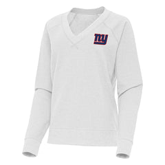 Antigua Women's Varsity Tri-Blend V-Neck Long Sleeve T-Shirt - New York Giants T-shirts