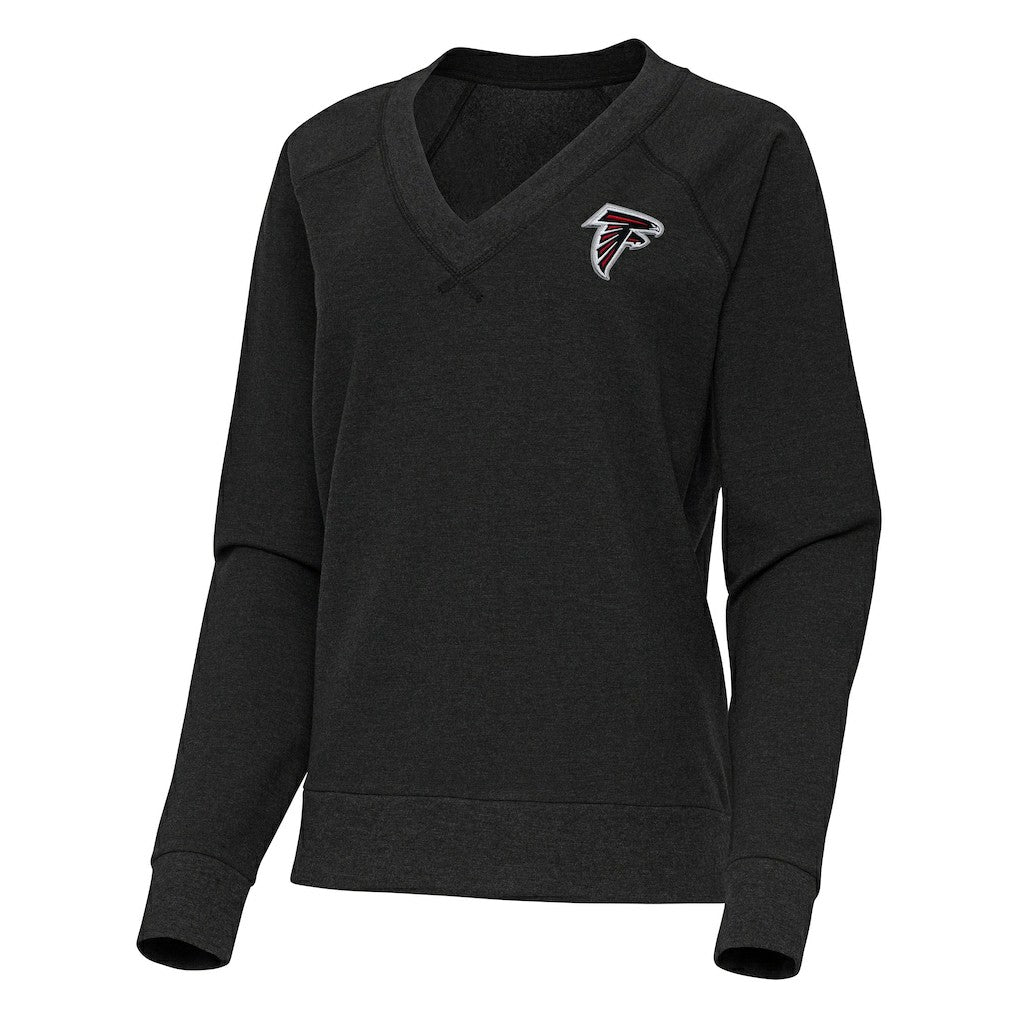 Antigua Women's Varsity Tri-Blend V-Neck Long Sleeve T-Shirt - Atlanta Falcons T-shirts