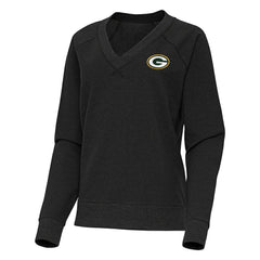 Antigua Women's Varsity Tri-Blend V-Neck Long Sleeve T-Shirt - Green Bay Packers T-shirts