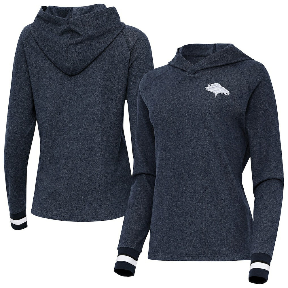Antigua Women's Trek Raglan Pullover Hoodie - Denver Broncos Hoodies