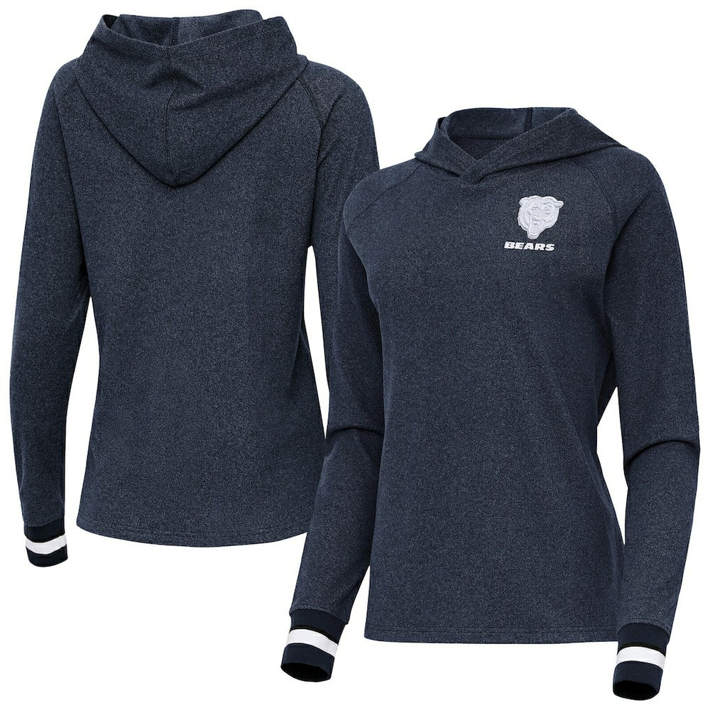 Antigua Women's Trek Raglan Pullover Hoodie - Chicago Bears Hoodies