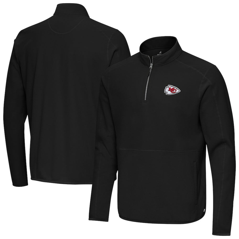 Antigua Step Up Quarter-Zip Pullover - Kansas City Chiefs Pullover