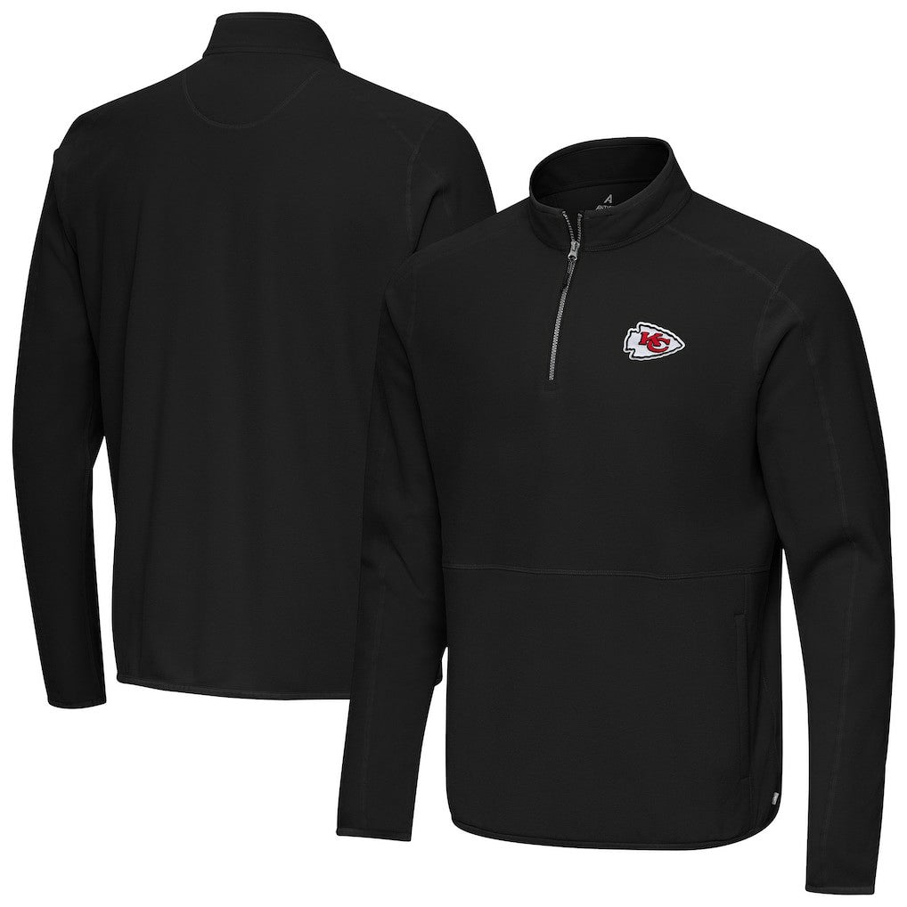 Antigua Step Up Quarter-Zip Pullover - Kansas City Chiefs Pullover