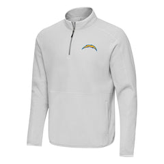 Antigua Step Up Quarter-Zip Pullover - Los Angeles Chargers Pullover